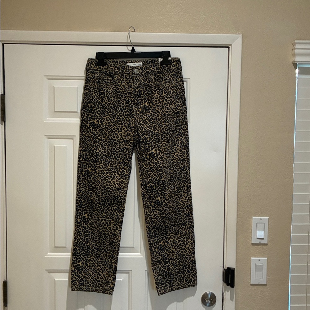 MNG Leopard Print Women Jeans